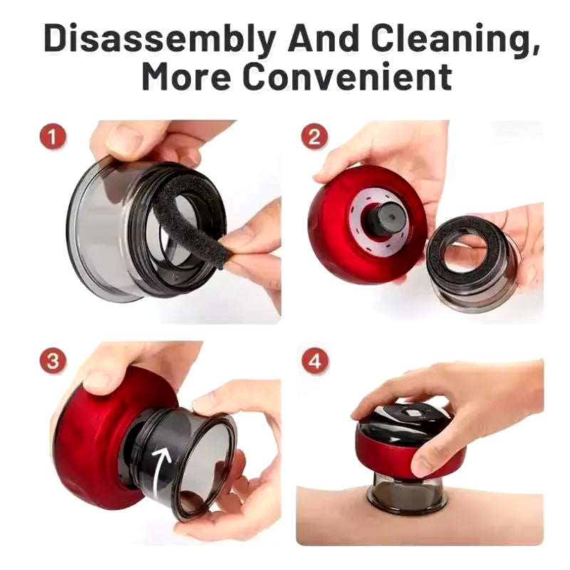 BioPress - Body Scraping Massage Smart Electric Vacuum Cupping Heating Suction Cup Device Back Neck Arm Massger